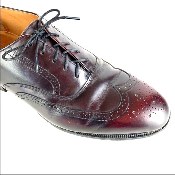 Johnston & Murphy Leather Profiles Wingtip lace up Dress Shoes - Picture 2 of 13